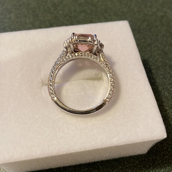 Ring bomb party: pink cubic zirconia.925 sterling silver ring - Picture 6 of 7